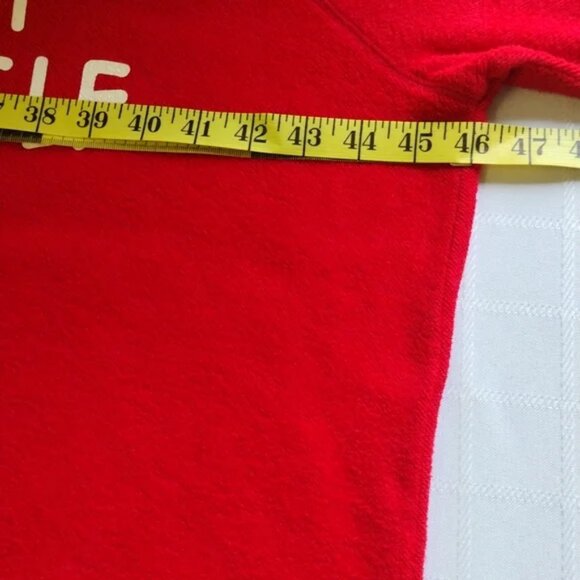 Xhilaration Red With Glittery White "Treat Yourself" Sweatshirt Size XL! - Picture 9 of 15